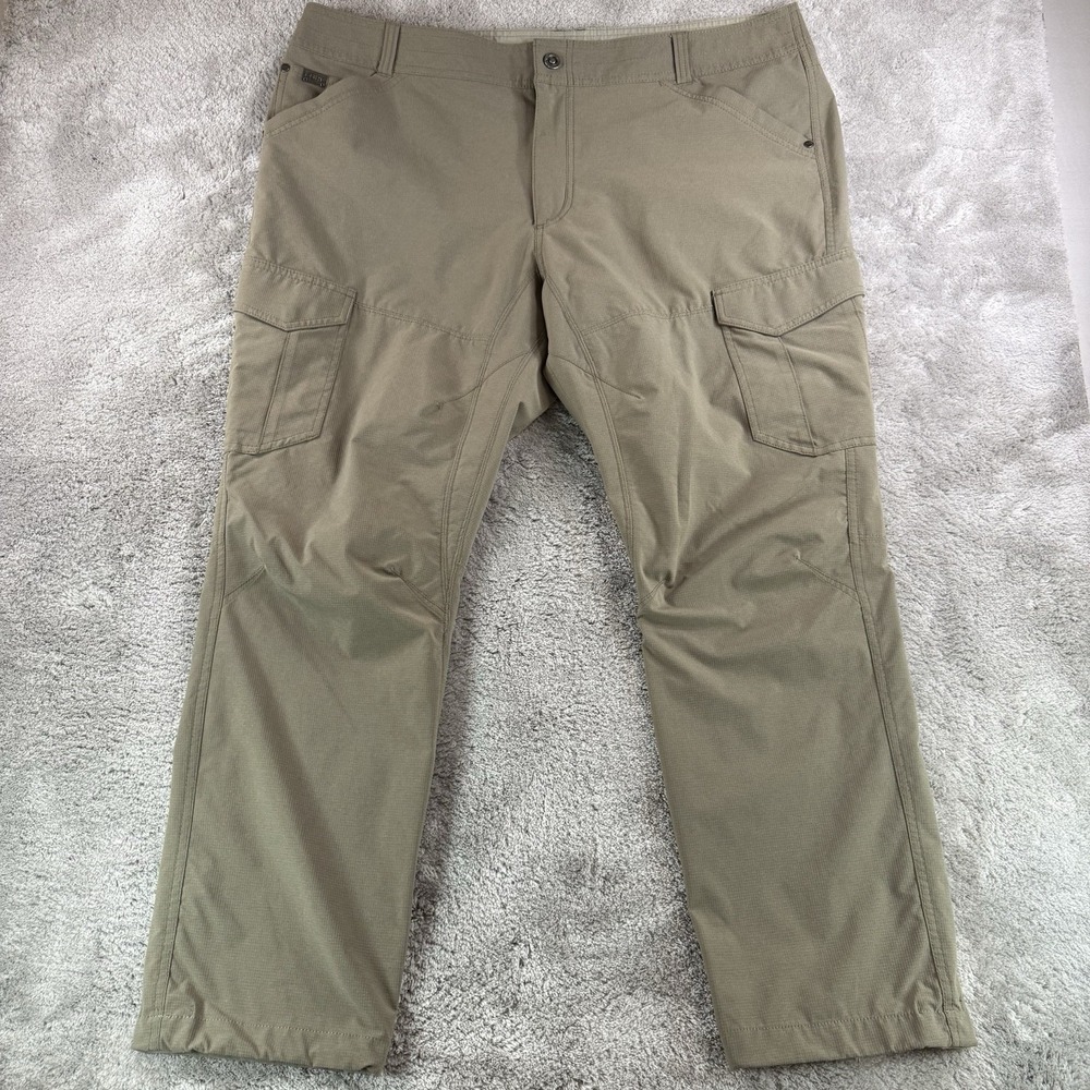 Kuhl Men's 42x30 Silencr Cargo Ripstop Brown Hiking Lightweight Stretch Pants